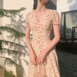women summer floral dress